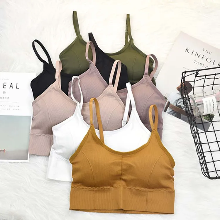 Wholesale Women Custom Blank Sports Bra Top Running Seamless Yoga