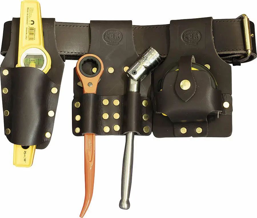 

BLACK SCAFFOLDING LEATHER TOOL BELT
