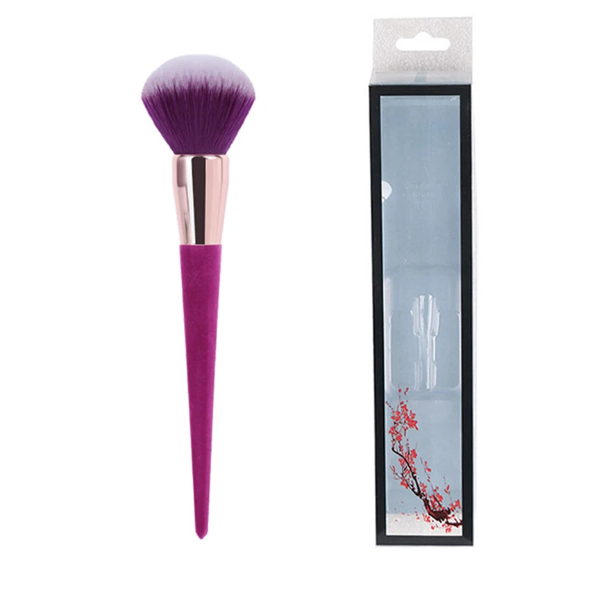 

1pcs 2019 best selling makeup brush neon green brush set makeup tools, Red+purple