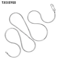 

wholesale 45cm 925 sterling silver snake chain plated necklace pure italian jewelry with lobster clasps for women and men CY460