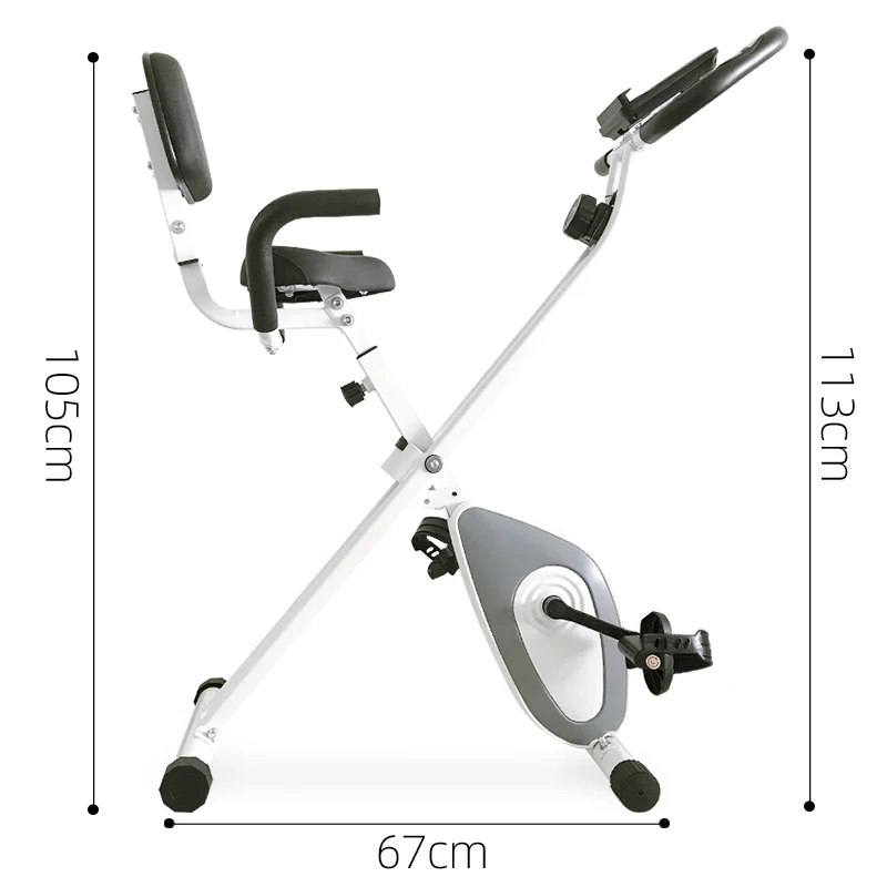 

SD-X02 Ready to ship home exercise equipment magnetic foldable X bike with cushion