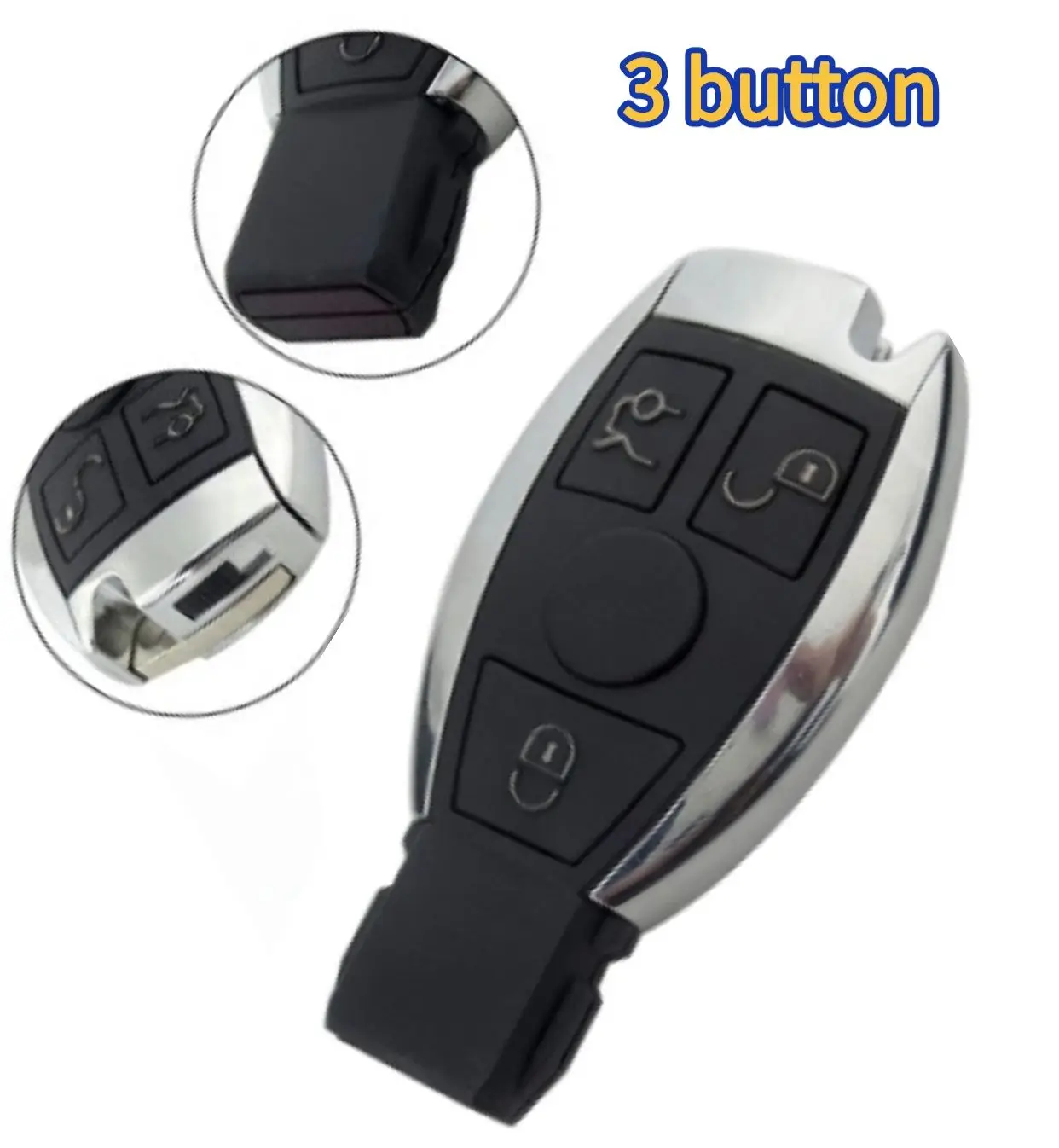 

free shipping 3 Button Replacement Remote Key Shell Case Cover Fob For MERCEDES BENZ ML SL SLK CLK W211 Remote Smart key case