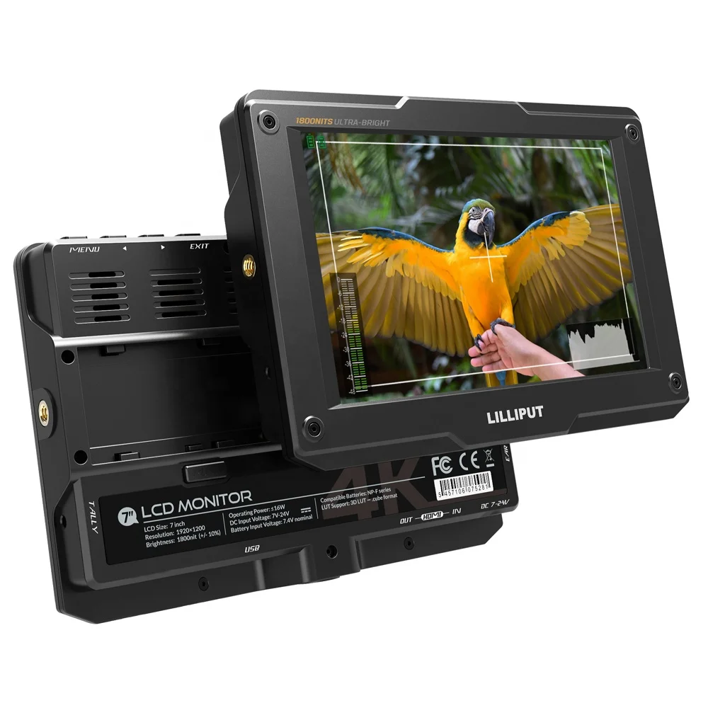 

LILLIPUT H7 4K Ulrea Brightness 7 inch Camera Monitor with HDR, 3D-LUT, Color space, Peaking, False color