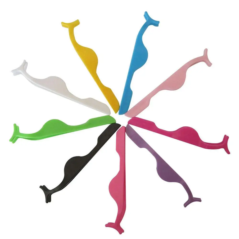 
Customized logo rose gold lash applicator stainless steel eyelashes tweezers mink strip lashes applicator 