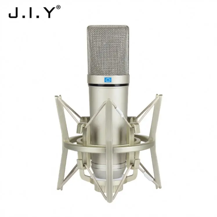 

New Arrival Computer Condenser Microphone For Singing Games, Champagne