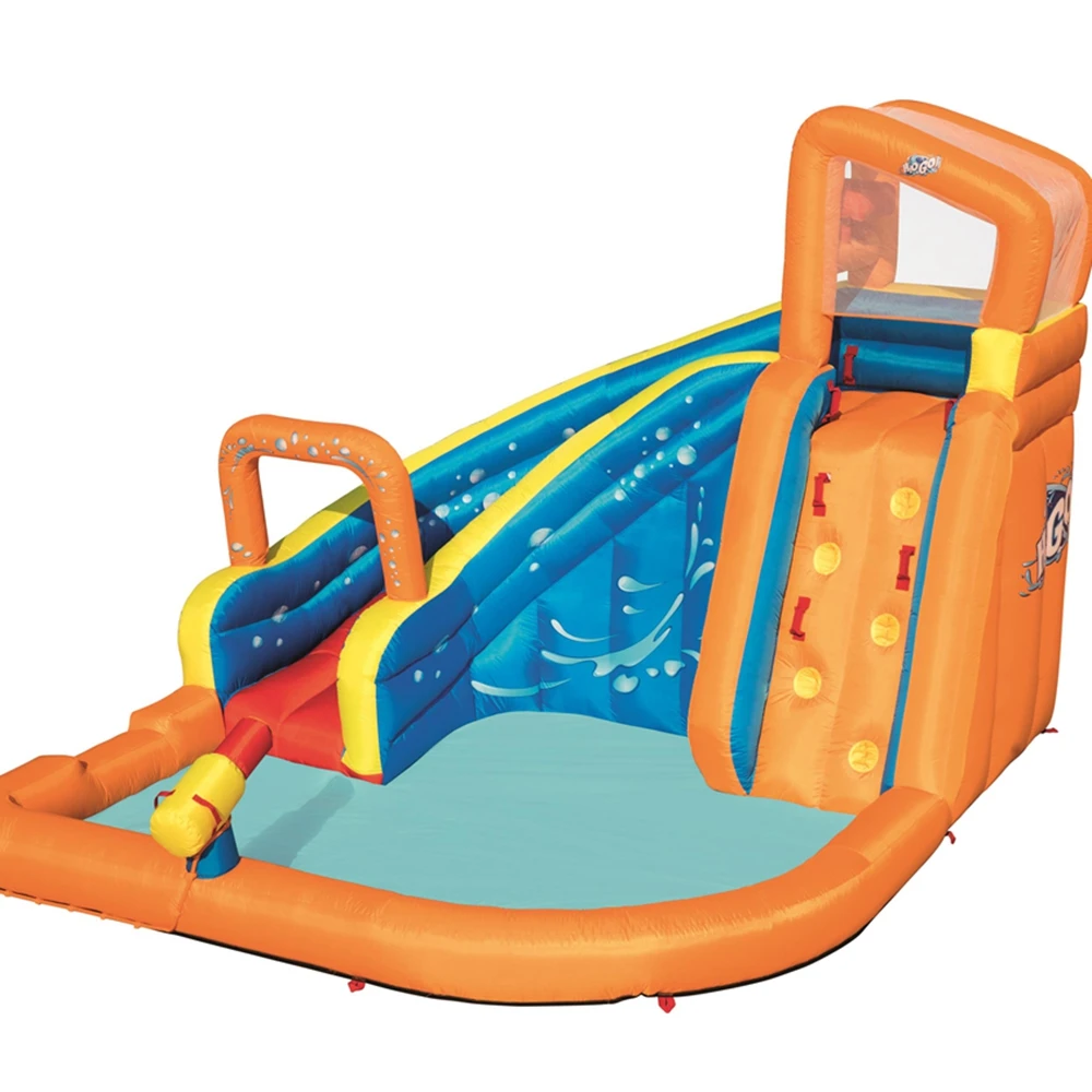 

Turbo Splash Inflatable Mega Bouncy Castle Outdoor Water Park for Kids With Pool Slide For Sale