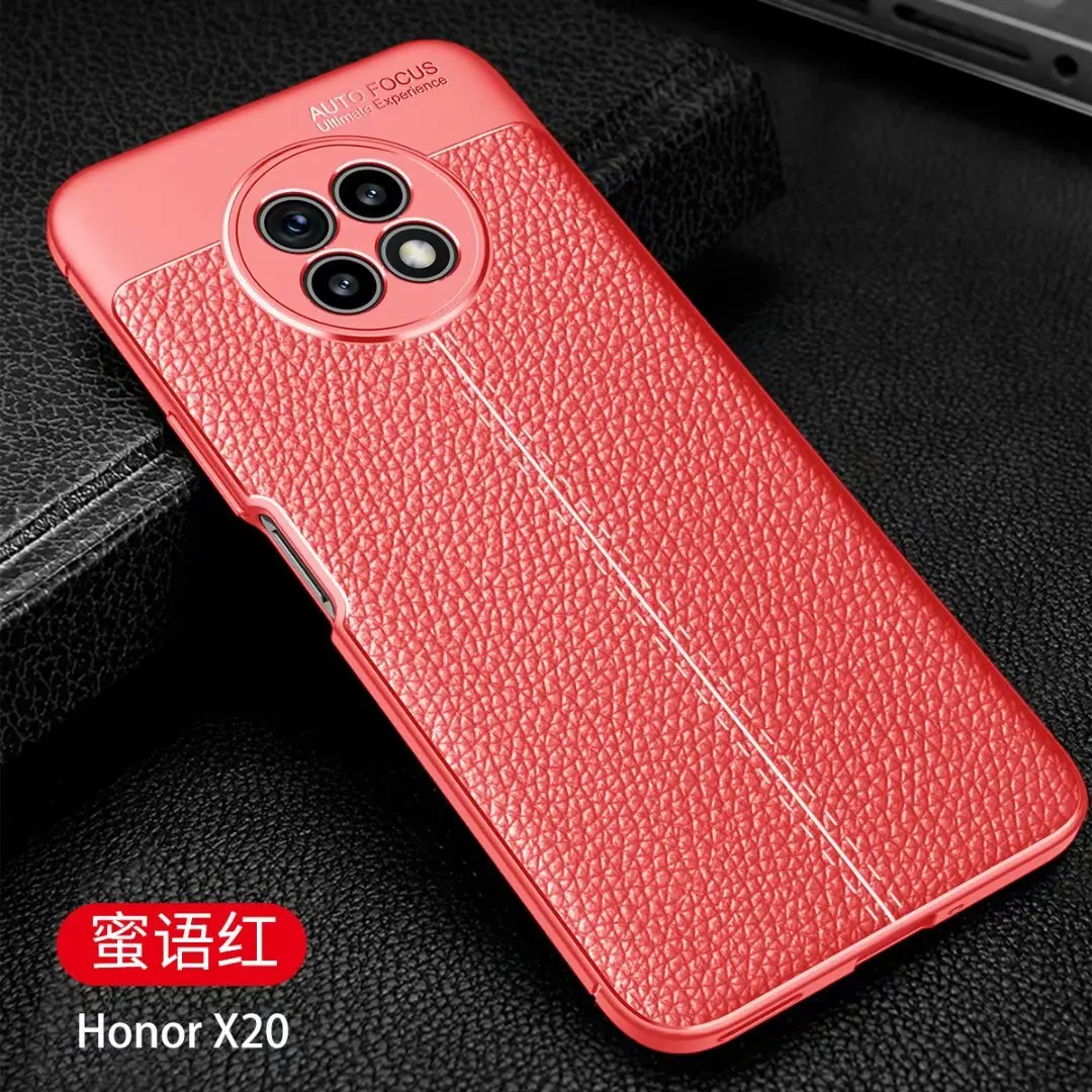 

For HUAWEI Honor X20 Case Luxury Ultra Leather Rugge Soft Shockproof Cover, As pictures
