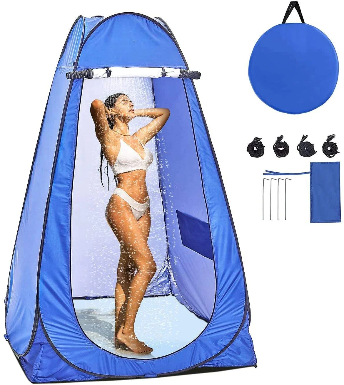 

Hot Sell Automatic Pop-up Sunscreen Tent Shower Waterproof Tent Portable Outdoor Camping Bathroom Locker Room Toilet Tent