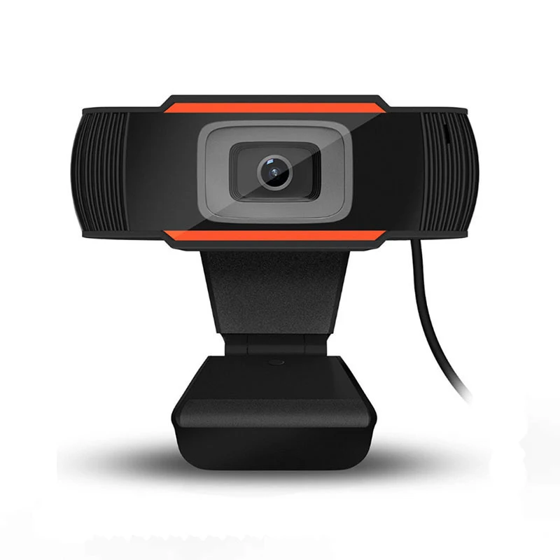 

50% Off 170 Degree Adjustable USB 720P 1080P 4K Full HD PC Camera Webcam With Microphone For Home Office, Black+orange