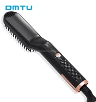 

DMTU 2019 Amazon Hot Selling Beard Straightener for Men Ionic Hair Brush Electronic Hair Straightener Quick Modelling Comb
