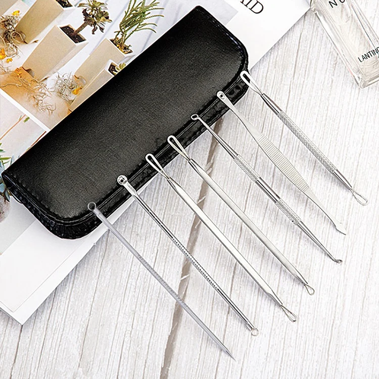 

Trending Products 2019 New Arrivals 9 Pcs/Set Pimple Extractor Acne Remover Blackhead Acne Needle Blackhead Remover Tool Kit, Customized