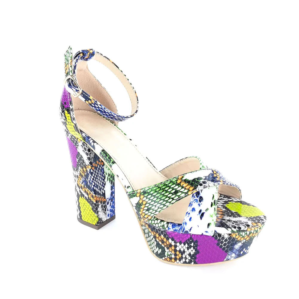 

2021 original new women's shoes color leather snakeskinfashion ladies high-heeled shoes and sandals, Customized color
