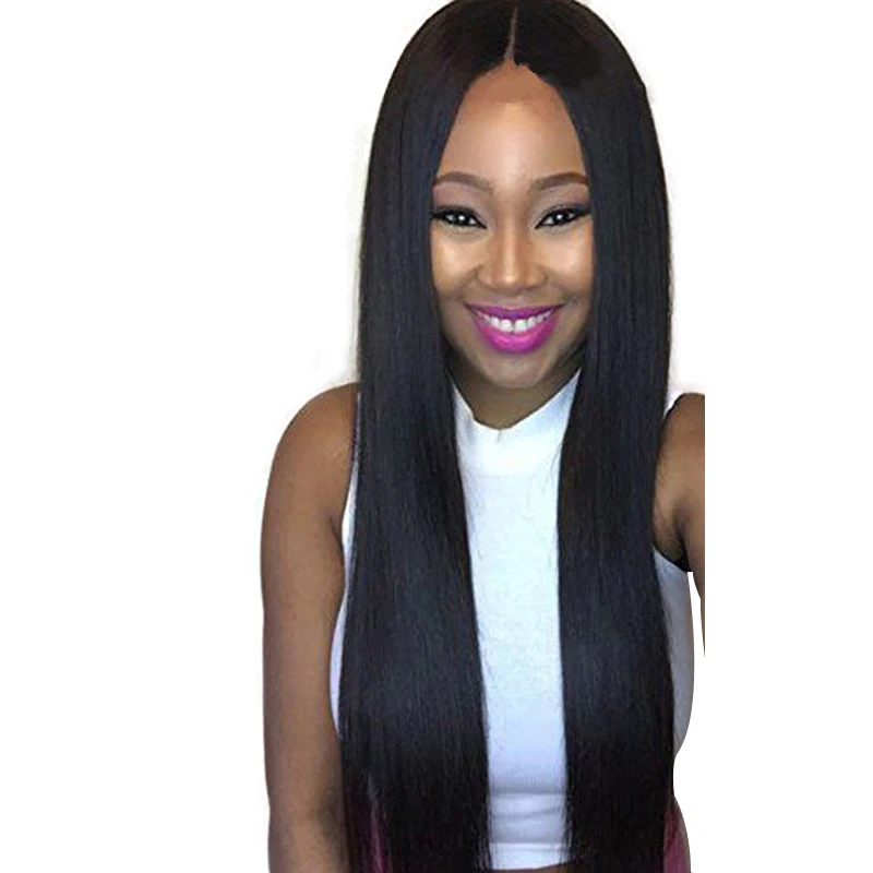 

virgin curly full lace wig 30 Inch Straight Human Malaysian
