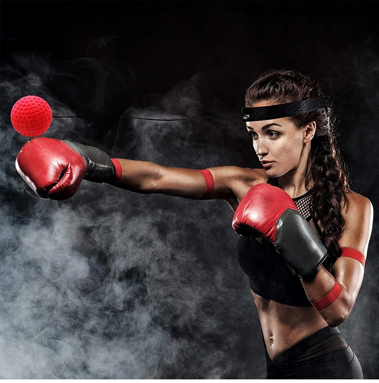 Fighting Ball Boxing Equipments With Head Bands For Reflex Speed Training Box Eh 