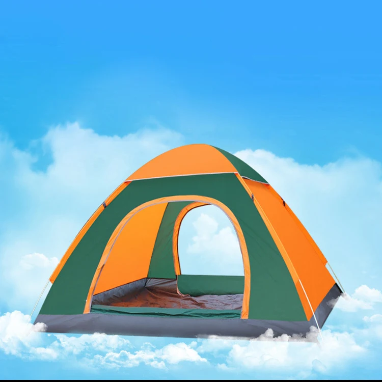 

Outside TentFull automatic tent outdoor 3-4 people camping thickened rain proof 2 people storm proof double field camping tent, Custmized