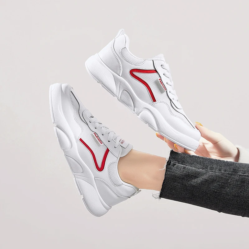 

New arrival lightweight flat casual women sports shoes ladies sneakers shoes women, Optional