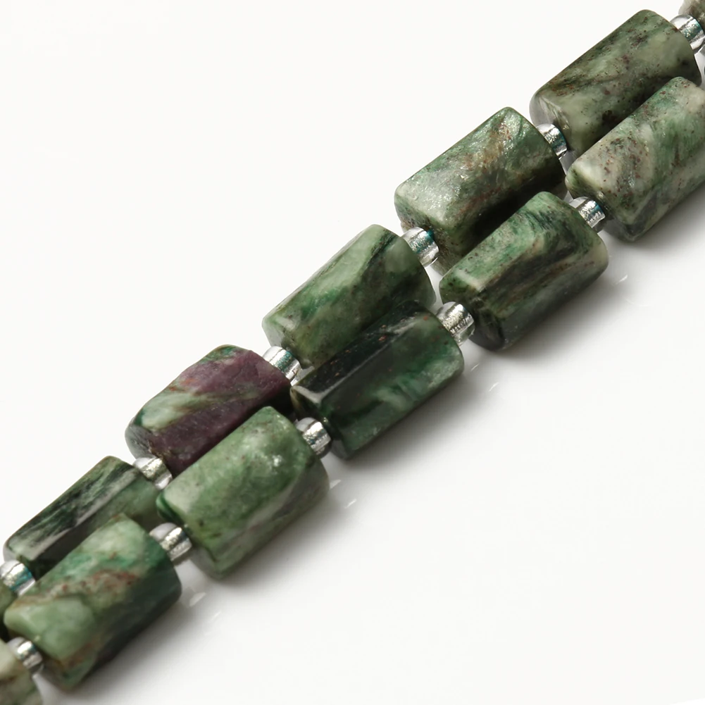 

Wholesale 8*11mm Green Mica Stone Beads Cylinder Shape Loose Beads For Jewelry Making DIY Bracelet