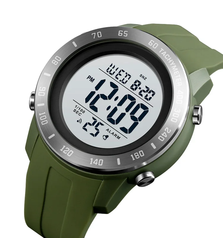 

Skmei 1524 hot sell Luminous Silicone band sports digital watch mens