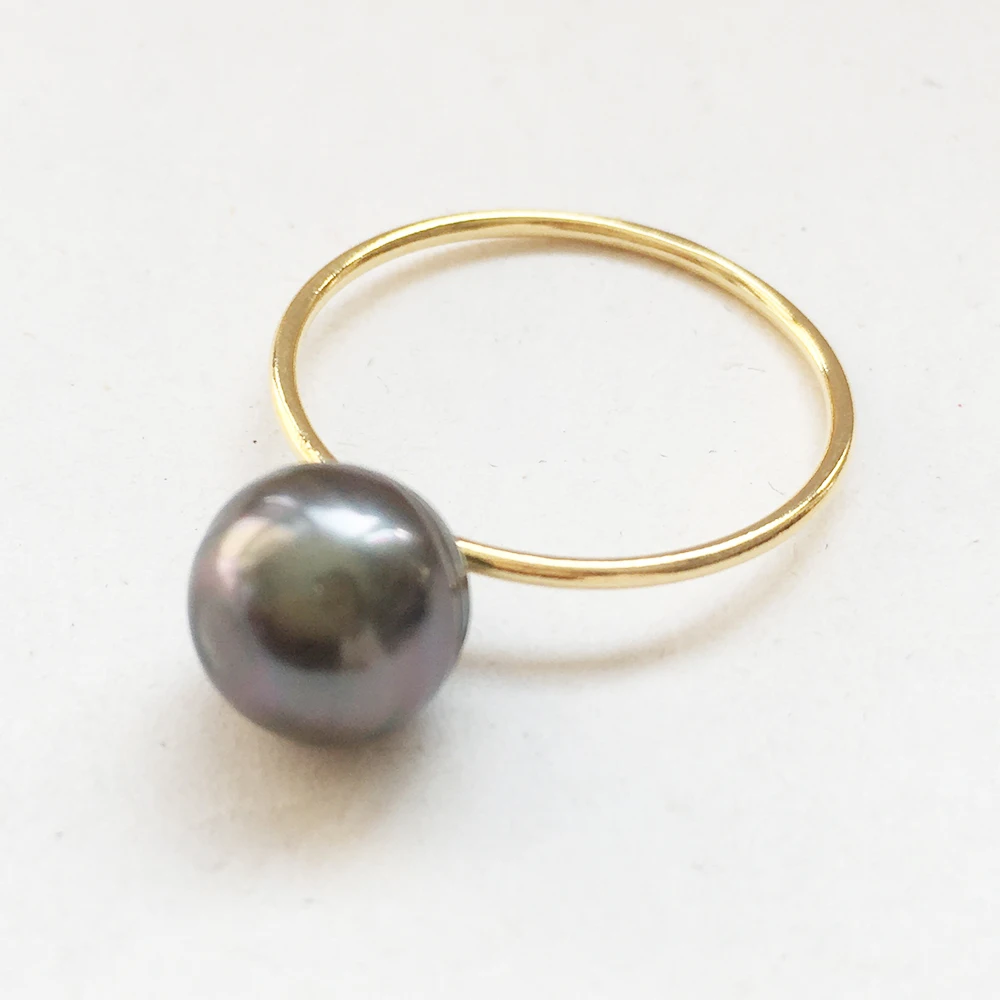 

high quality AAA natural keshi baroque pearl gold filled ring,real 14 k gold filled tahitian pearl ring, 6-8 mm pearl girls,, Nature white