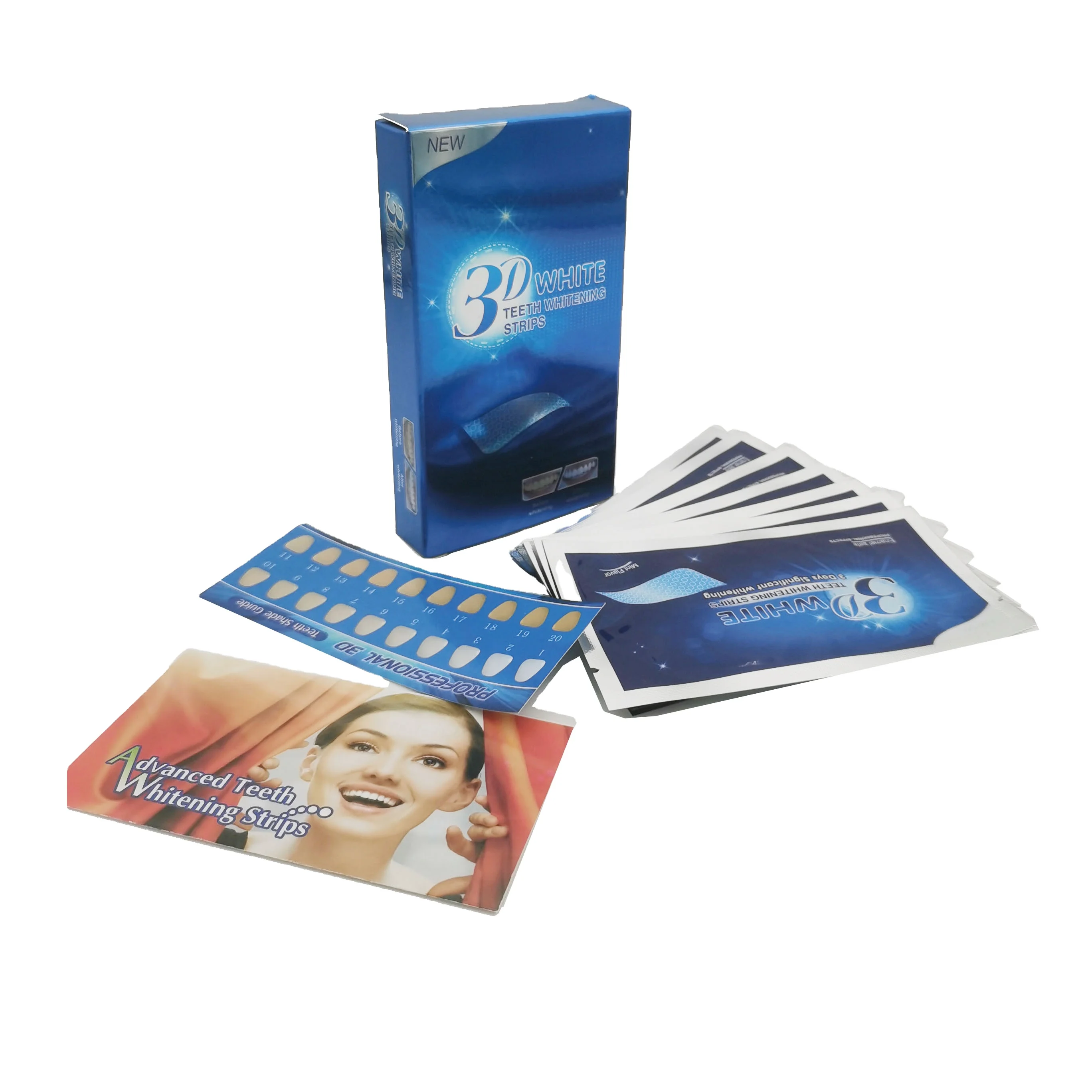 

Wholesale OEM LOGO Dental Professional Mint Kits 3D Teeth Whitening Strips