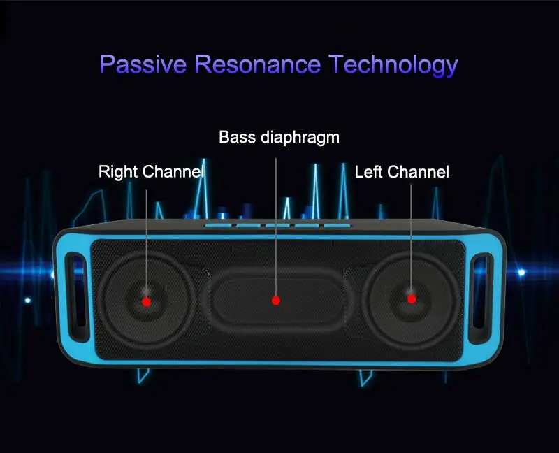 trending products amazon mini Wireless Speaker professional bass blue tooth speaker SC208 - ANKUX.COM