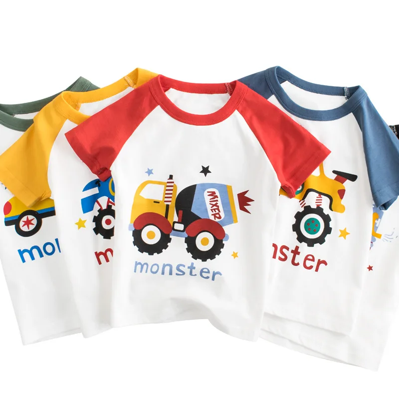 

cheap summer cute printing tshirt kids clothes boys custom kids tshirt 100% cotton