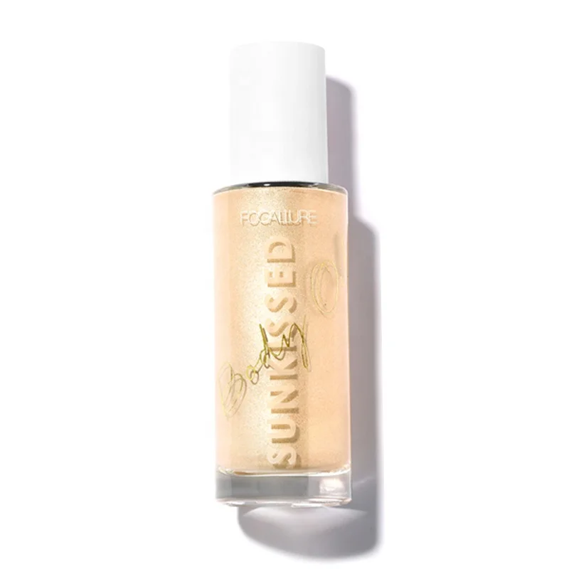 FOCALLURE Top Cheap Long Lasting Vacation Gold Liquid Body Highlighter Oil For Dark Skin 2019