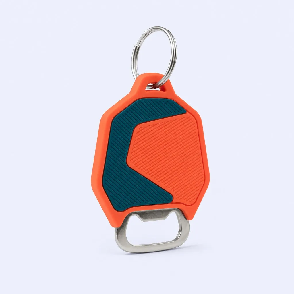 PVC keychain angled front