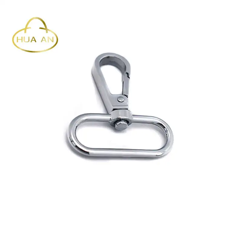 
Chrome hardware 1.5 inch 0 ring swivel snap hook 
