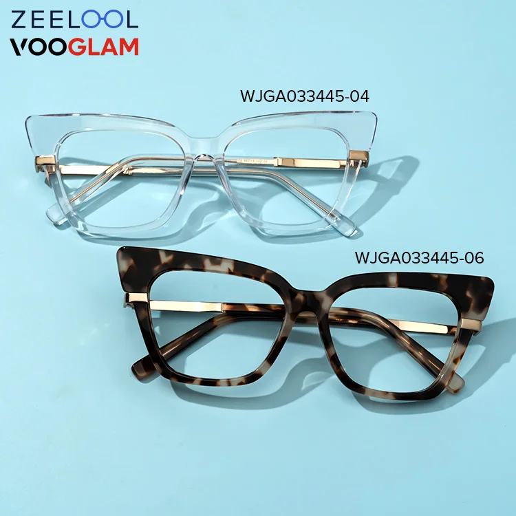 

Zeelool Vooglam 2022 new in Wholesale Cateye Acetate Frame transparent tortoise Optical Eyewear Frames Optical Eyeglasses Frame