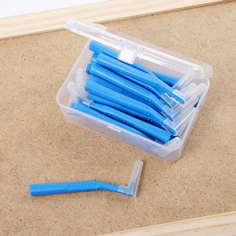 Long Handle L Shape Interdental Brush Buy Interdental Brush 0.7mm