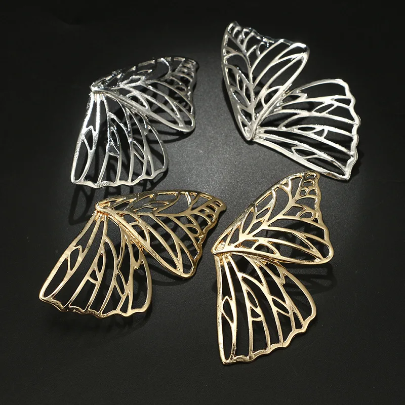 

Paso Sico Novelty Style Butterfly Hollow Alloy Statement Earrings for Women Fashion Jewelry, Same as pictures show,5% color difference exist