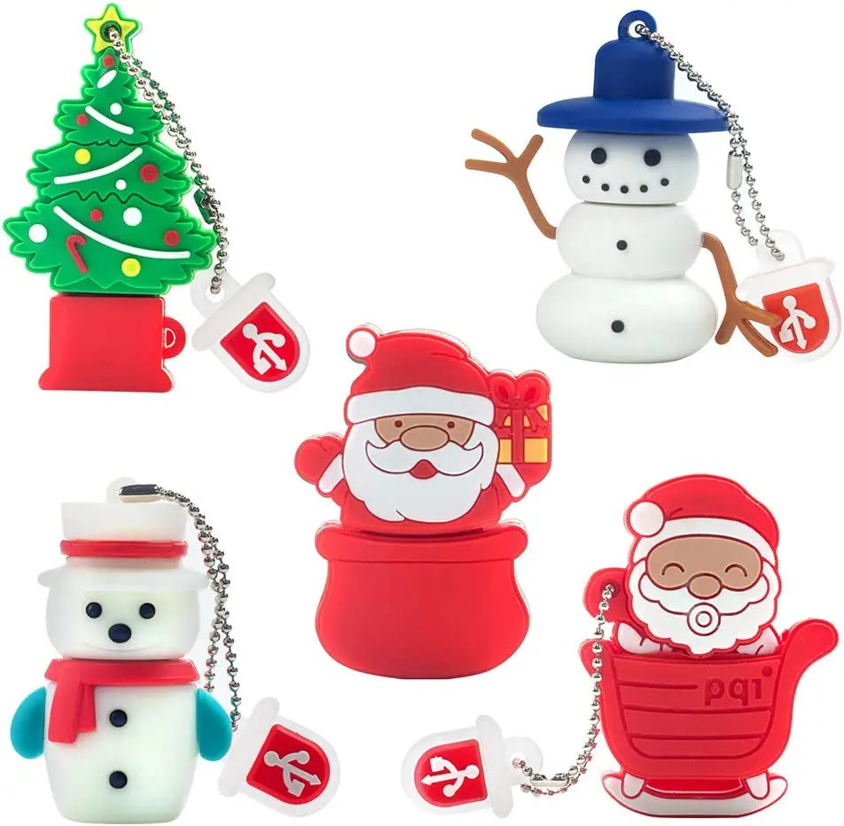 

Gitra Christmas PVC USB Flash Drive 2.0 Custom Flash Stick 8GB 16GB 32GB 64GB Rubber Usb Drive Santa Claus Pen Drive As Gift