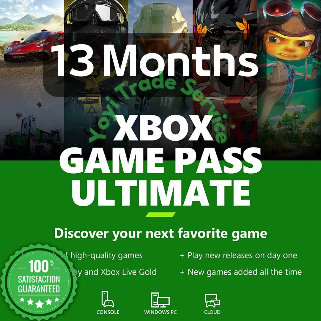 

XBox Game Pass Ultimate 1 Year 13 Months PC Game Pass Ultimate 13 months (Upgrade Your Own Account)