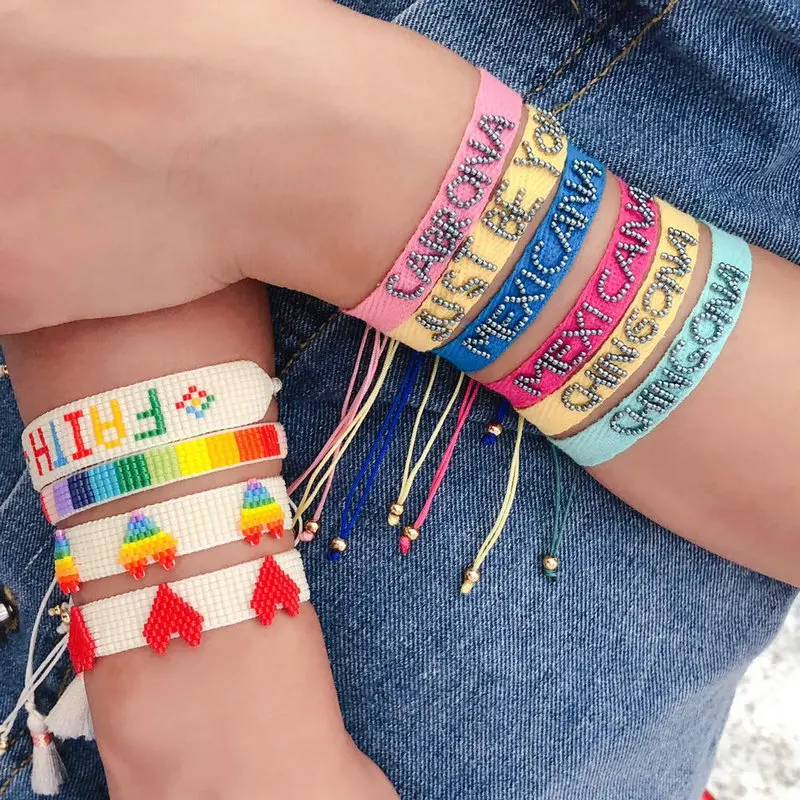 

2020 New Arrival Handmade Miyuki Multicolor Bracelet Fashion Jewelry, Diy Hand Weaving Women Beads Bracelet