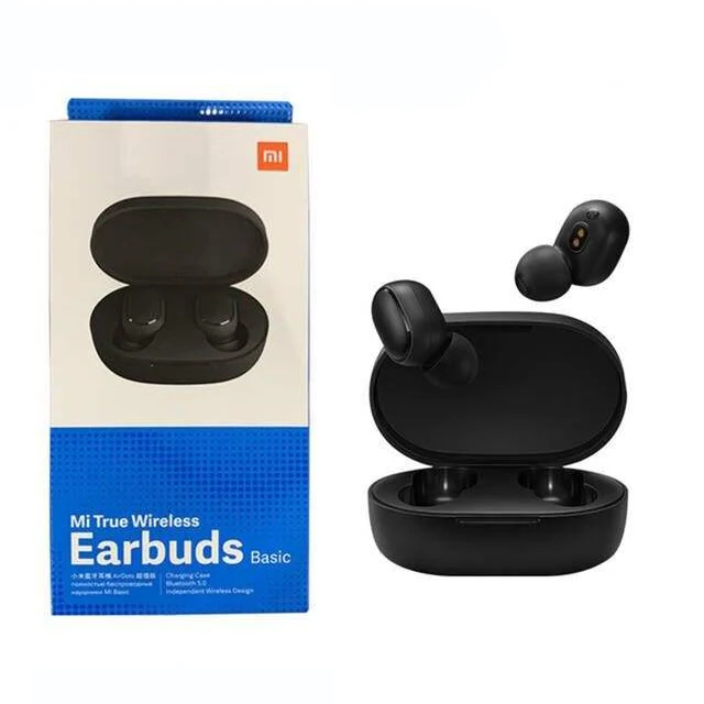 

Global Version Airdots wireless noise Earphone TWS 5.0 Voice control tws earphone mi airdots, Black