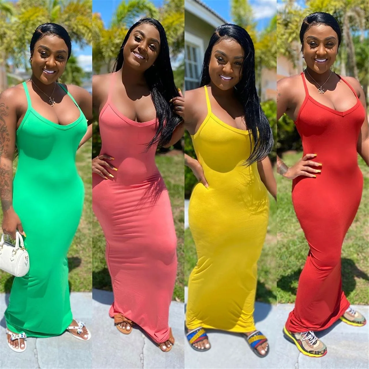 

womens dresses wholesale clothing Long dress with suspenders women summer dresses, Customized color