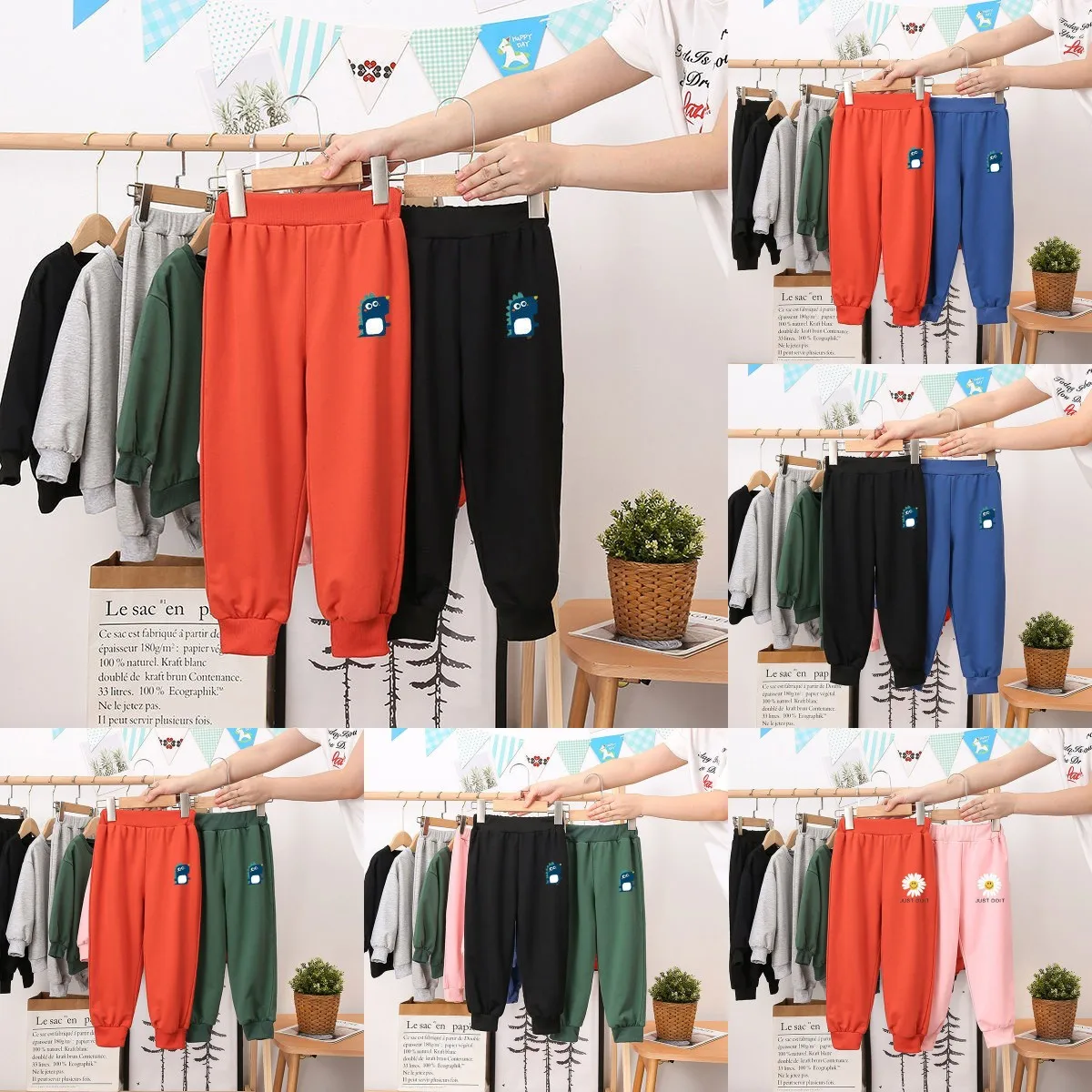 

New products children pants men and women casual pants factory wholesale children sewing pants cheap