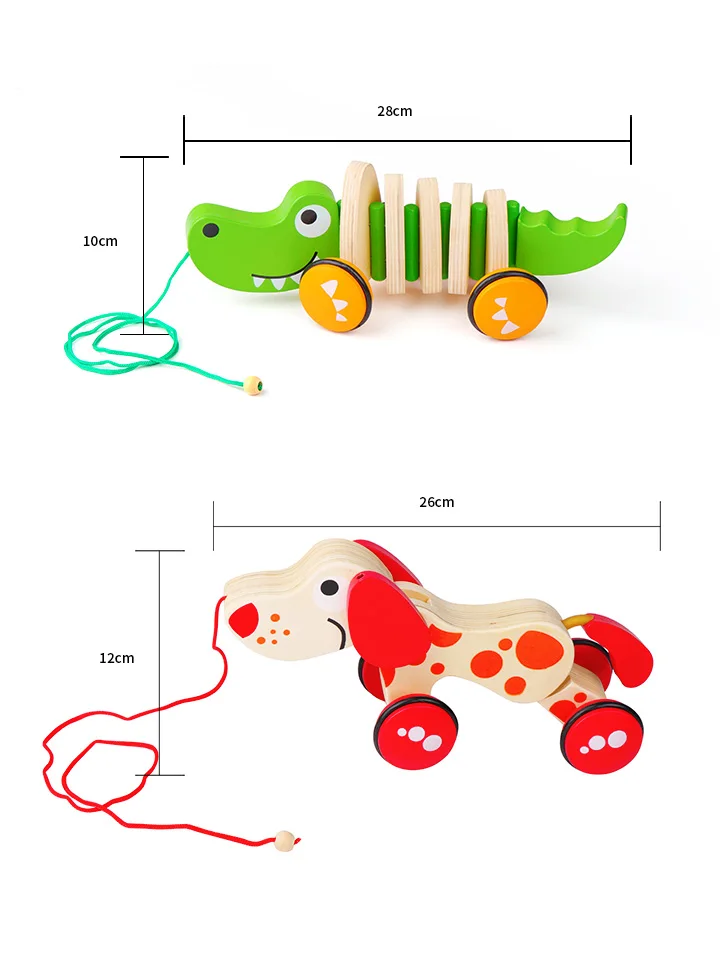 Wooden Educational Pull Along Toy For Kids Toddlers Buy Wooden Pull