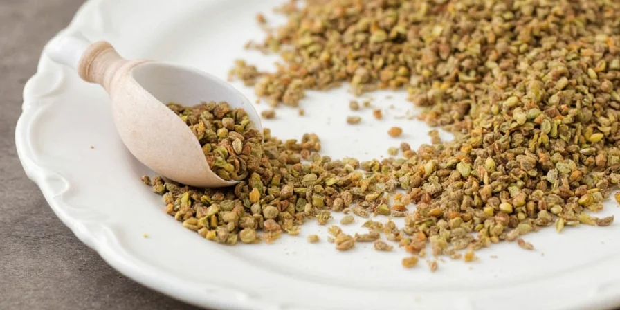 Squeezing cardamom through a garlic press