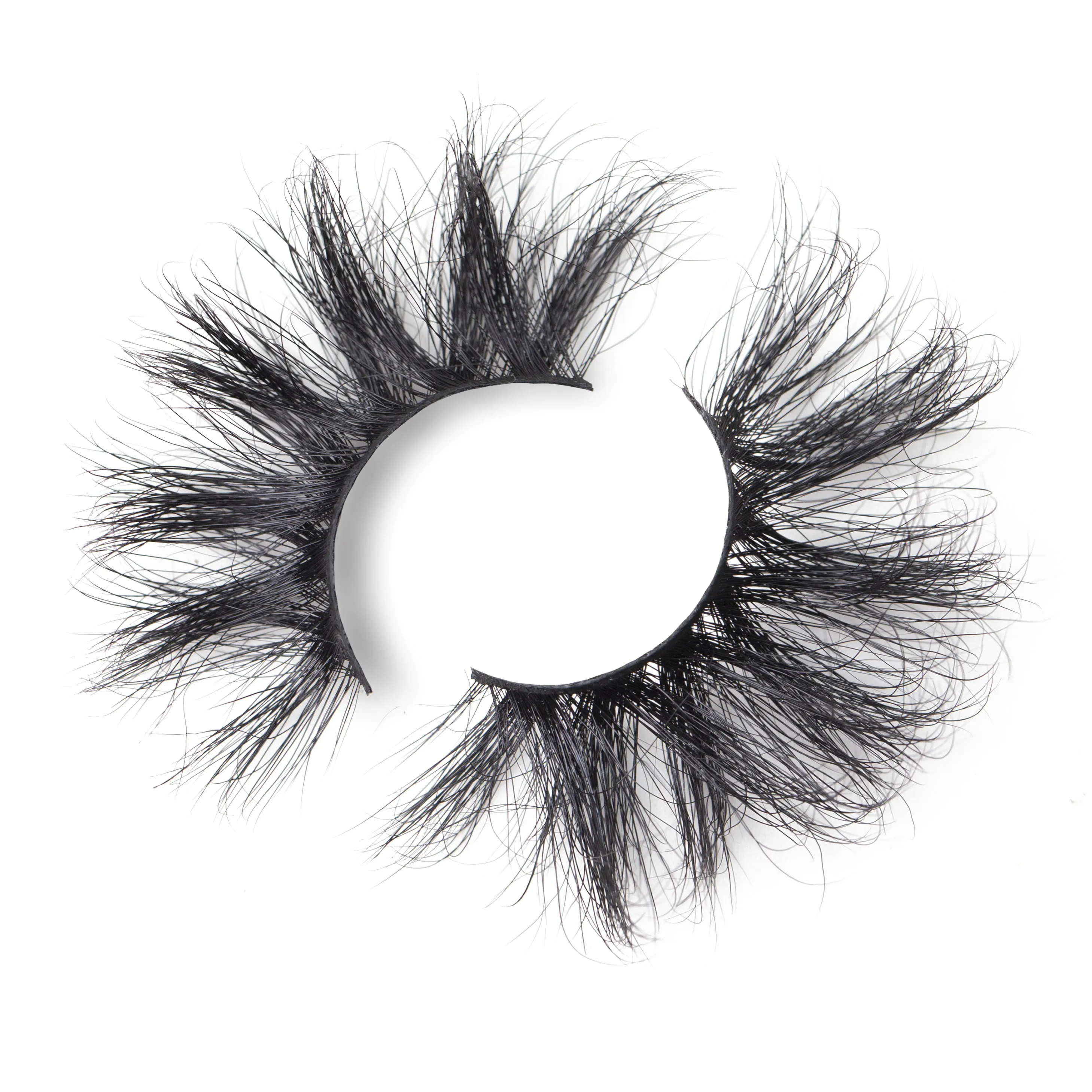 

25mm real mink eyelash vendor full strip lashes in bulk cruelty free 5D mink eyelashes private label, Natural black