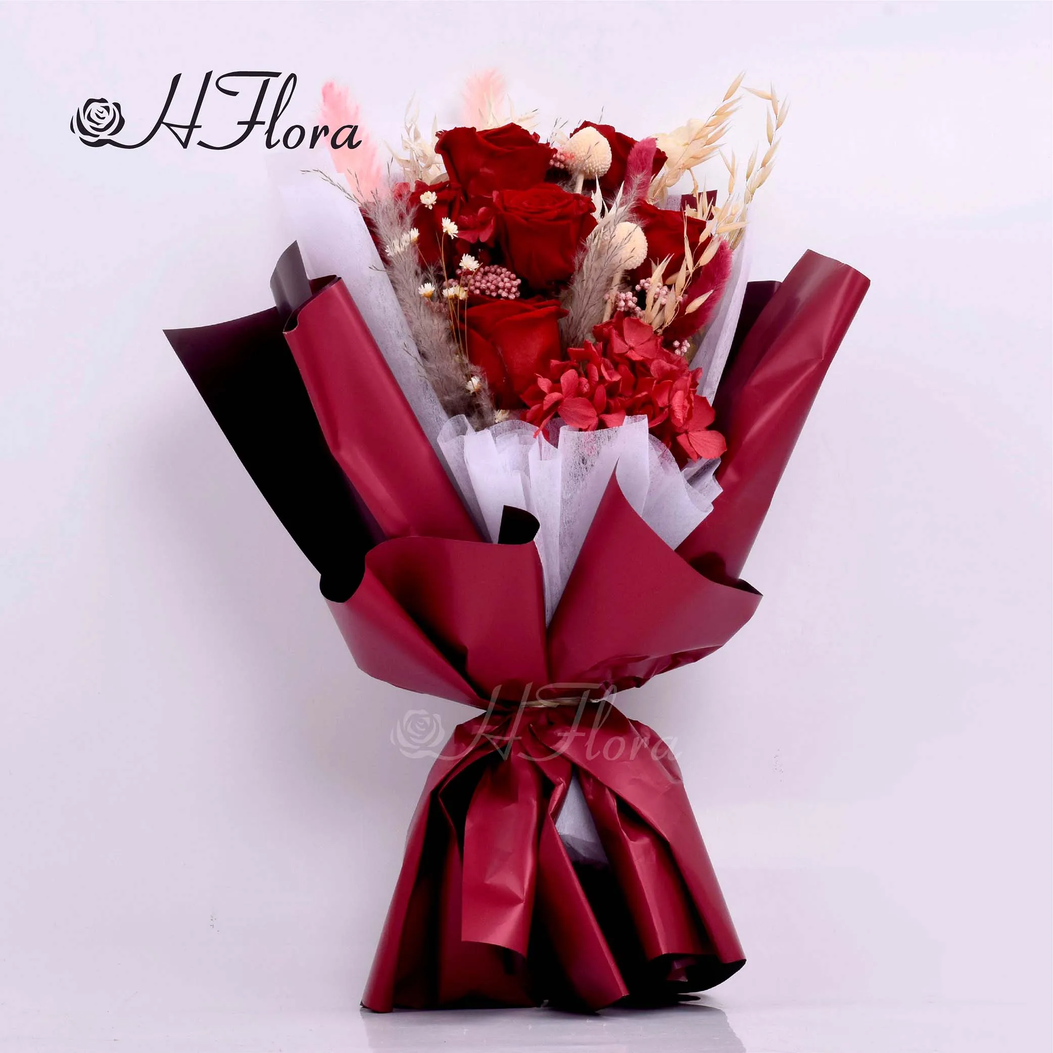 

HFloral Wedding Flower Bouquets Decoration Mariage Wholesale Dried Flowers Bridal Bouquets De Fleur Eternity Flowers