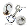 Stainless Steel Oval Ring Swivel Snap Hook/Pet Traction Hook