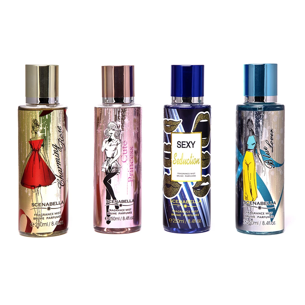 

250ml Private Label Fine Fragrance Body Perfumes Both and Body Works Mist Spray Splash For Women