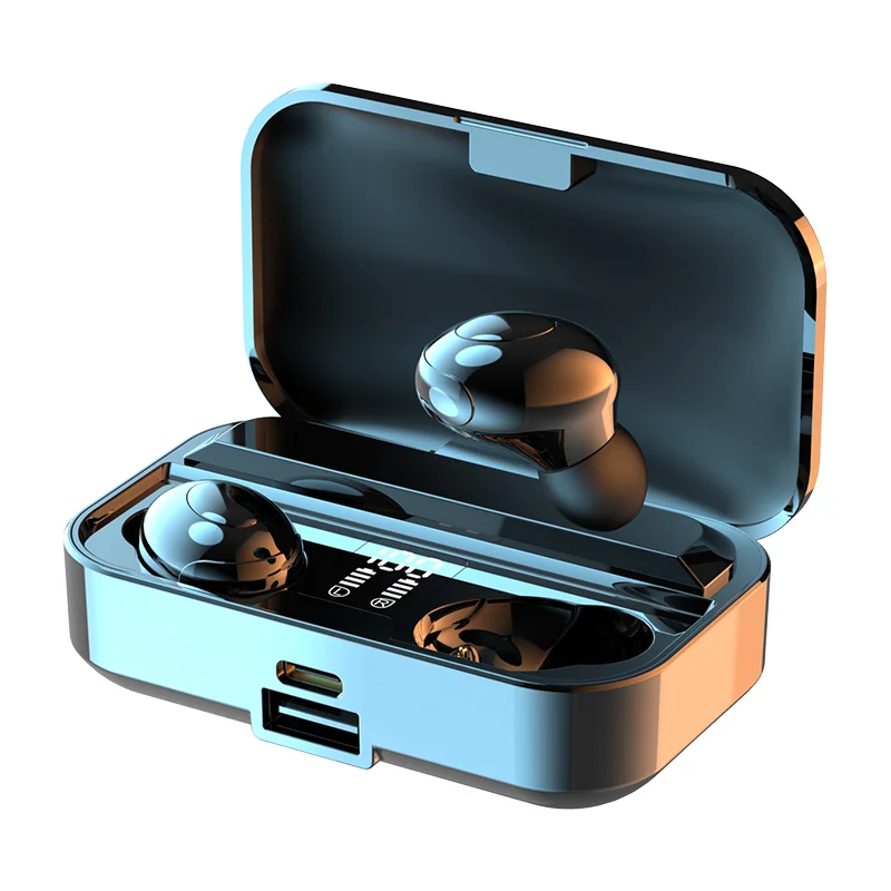 

Dropshipping Shenzhen Type c Led Display Sports Smart Cordless Earbuds Earphones Powerbank Wireless Headset