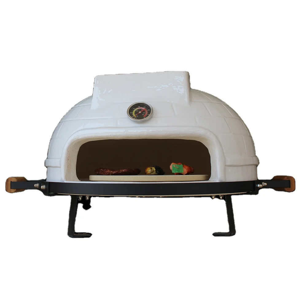 

2021Auplex  Ceramic Outdoor Pizza Oven Wood Fired Pizza Oven Charcoal Pizza Oven Camping Grill, Optional from pantone color