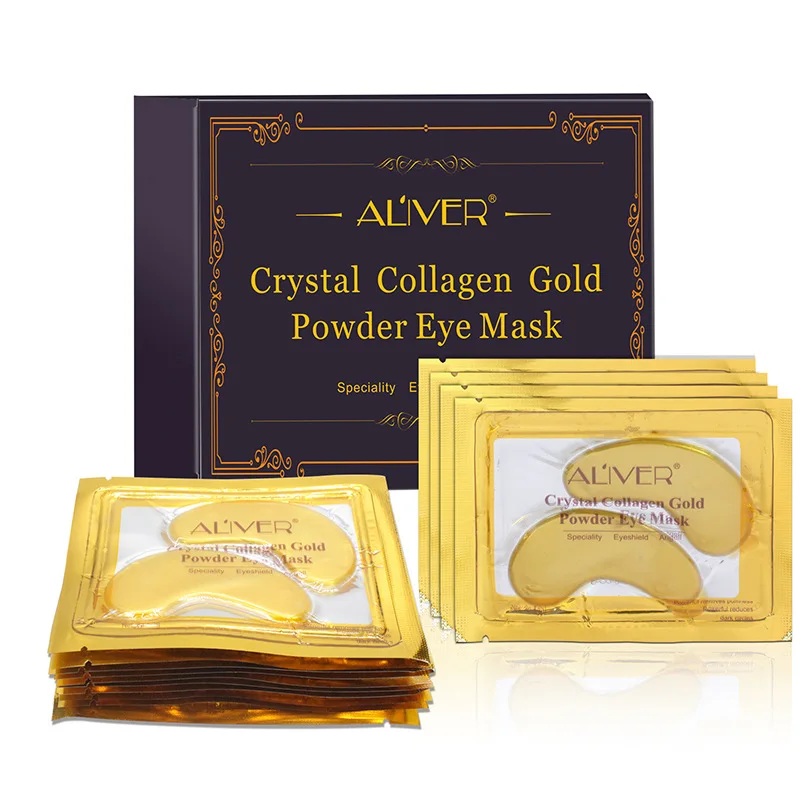 

Wholesale private label under eye patch 24k gold eye mask, Golden