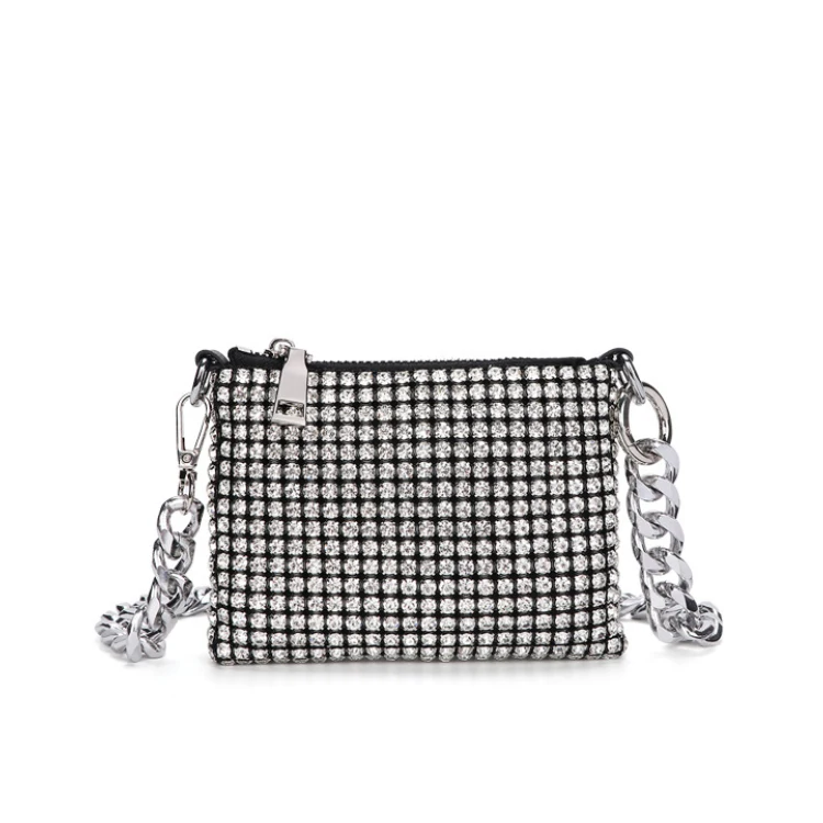 

Fashion Ladies Diamonds Chains Purses And Handbags Crossbody Messenger Bag For Women