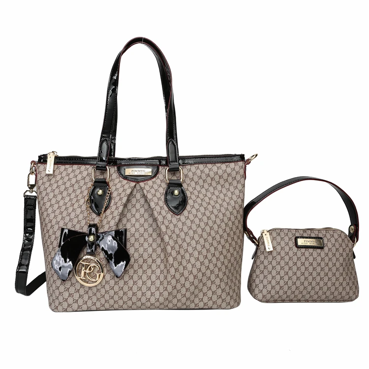 

2021 New Pattern Fashion Lady Handbag Luxury Larger Capacity Women Handbags 2 in 1 Set PU Single Polyester Diamonds,bow CN;FUJ