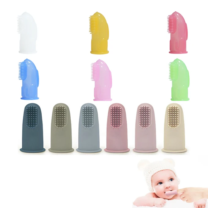 

CE Custom New Products 2022 Thumb Silicone Kids Toothbrush